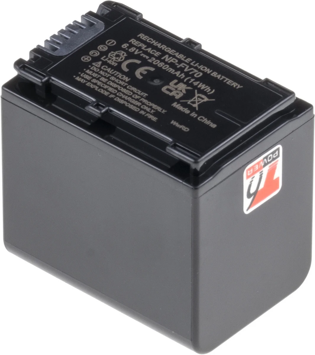 Baterie T6 Power pro Sony NP-FV70, 2060mAh, 14Wh, šedá