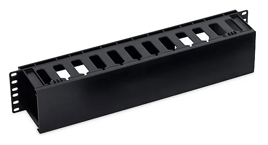 19' vyvazovací panel 2U plastový RAL9005