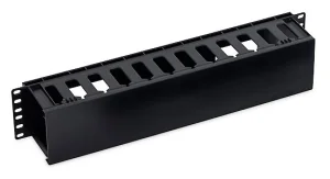 19' vyvazovací panel 2U plastový RAL9005