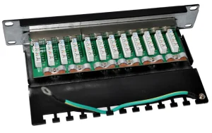 Patch panel 10“ STP Cat5e 12 portů - obrázek 2