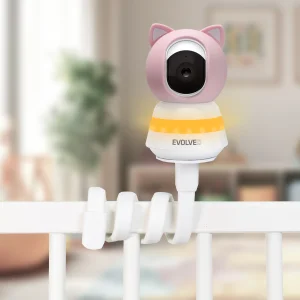 EVOLVEO Baby Monitor LUX 360° videochůvička, noc, růžová - obrázek 6