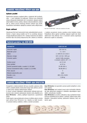 19" napáj.pan.Acar 504WF 5x230V-5m black+přep.ochr - obrázek 9