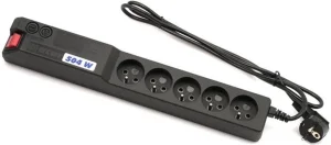 19" napáj.pan.Acar 504WF 5x230V-5m black+přep.ochr - obrázek 3