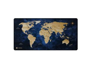 Maxi podložka pod myš Natec WORLD, 80x40cm, modrá - obrázek 5