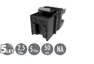 Rychlozařezávací keystone Solarix CAT5E UTP SXKJ-5E-UTP-BK-NA
