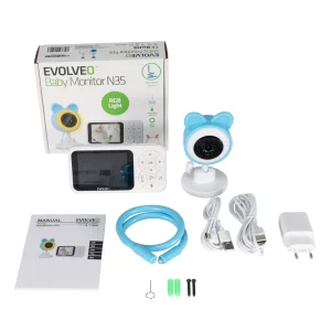 EVOLVEO Baby Monitor N35 chůvička s kamerou, VOX, teploměr - obrázek 4