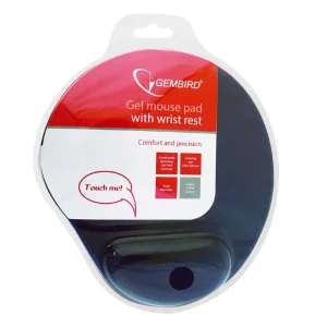 GEMBIRD Gel mouse pad with wrist support, blue - obrázek 2