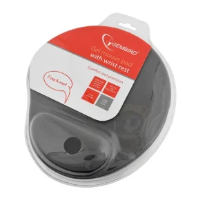 GEMBIRD Gel mouse pad with wrist support, grey - obrázek 2