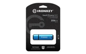 Kingston Ironkey Vault Privacy 50C/256GB/USB 3.2/USB-C/Modrá - obrázek 2