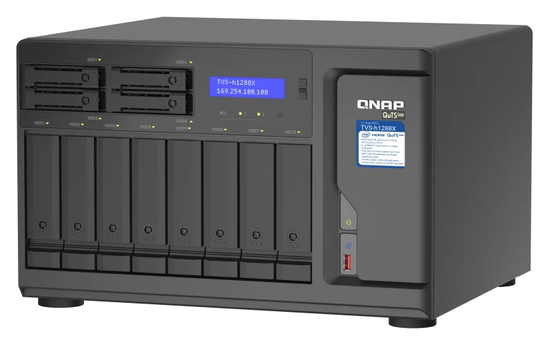 QNAP TVS-h1288X-W1250 NAS Xeon 16GB 12 disků