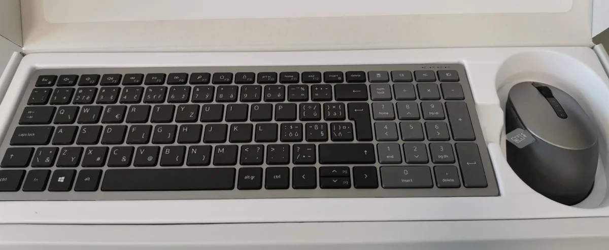 Dell Multi-Device Wireless Combo KM7120W CZ/SK - Titan Gray - SET bezdrátové klávesnice a myši