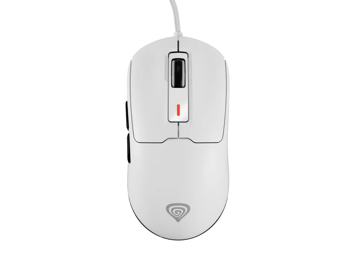 Genesis herní myš KRYPTON 660/Herní/Optická/12 000 DPI/Drátové USB-A/Bílá