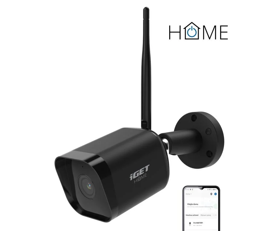 iGET HOME Camera CS6 venkovní WiFi kamera 1080p, noční vidění