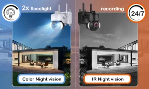 Solární HD kamera Viking HDs03 4G/20000mAh/barevné noční vidění/IP66/aplikace/notifikace/černá - obrázek 2