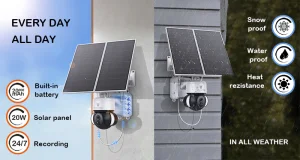 Solární HD kamera Viking HDs03 4G/20000mAh/barevné noční vidění/IP66/aplikace/notifikace/černá - obrázek 4