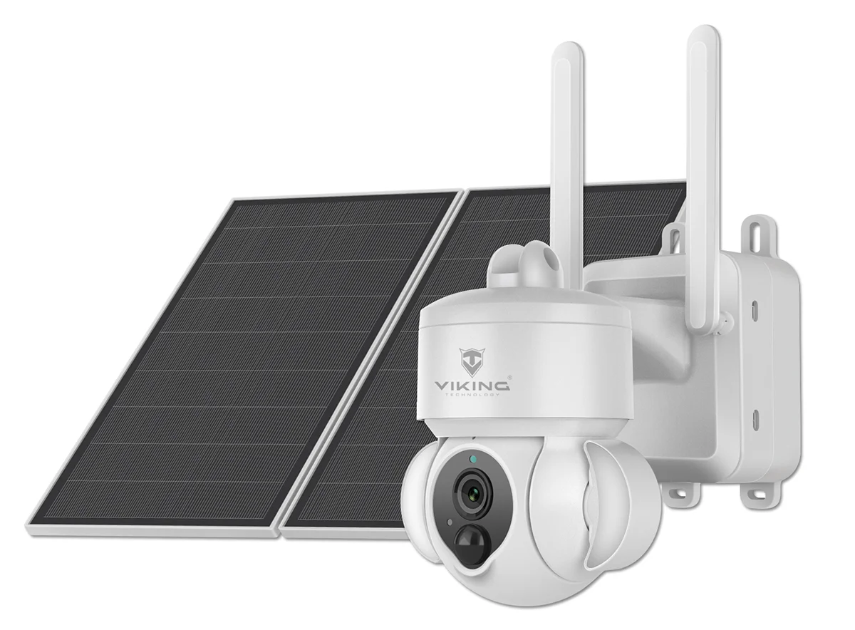 Solární HD kamera Viking HDs03 4G/20000mAh/barevné noční vidění/IP66/aplikace/notifikace/bílá