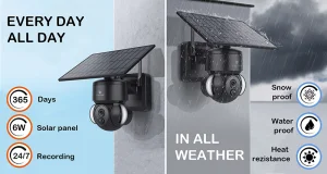 Solární HD kamera Viking HDs01 4G/12000mAh/barevné noční vidění/IP66/aplikace/notifikace - obrázek 2