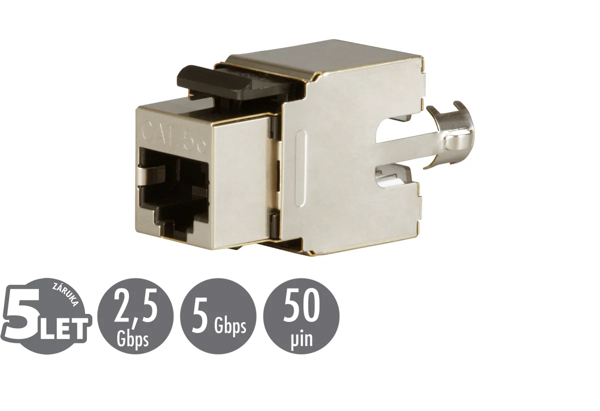 Zařezávací keystone Solarix CAT5E STP SXKJ-5E-STP-BK