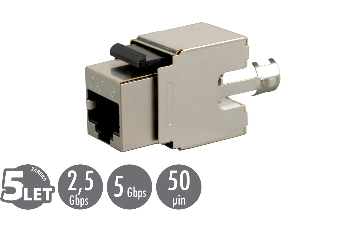 Zařezávací keystone Solarix CAT6 STP SXKJ-6-STP-BK