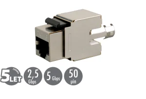 Zařezávací keystone Solarix CAT6 STP SXKJ-6-STP-BK