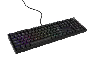 Herní mechanická klávesnice Genesis THOR 404/RGB/Outemu Peach Silent/Drátové USB-A/US layout/Černá - obrázek 2