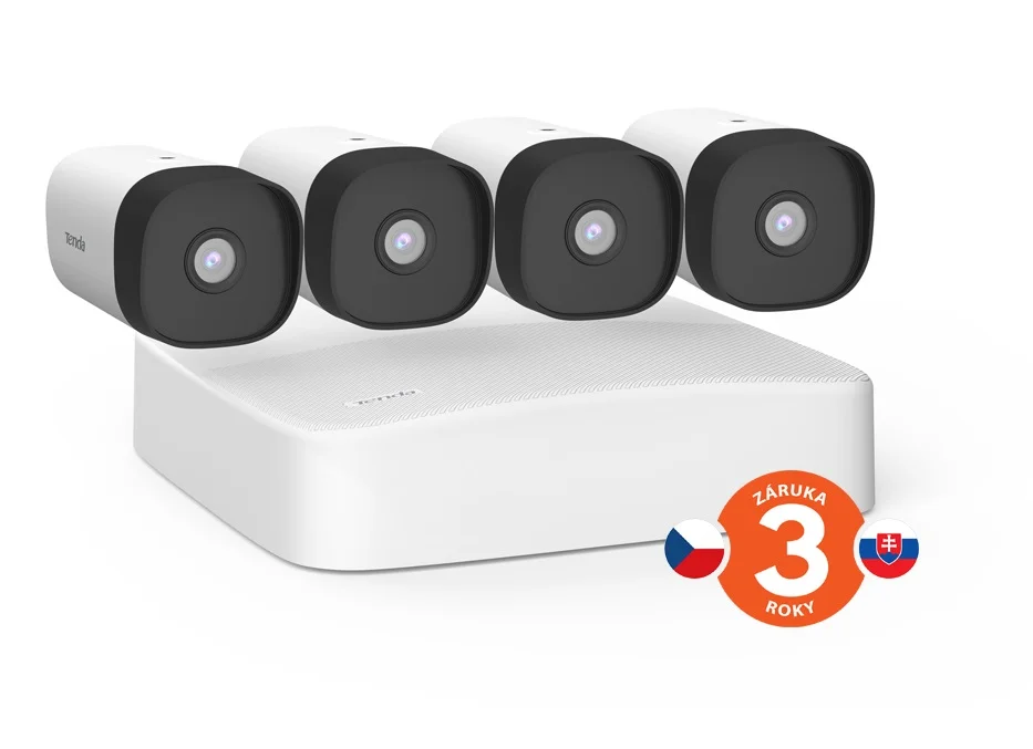 Tenda K4P-4TR NVR sada 4CH 4MPx s 4 IP kamerami IP67