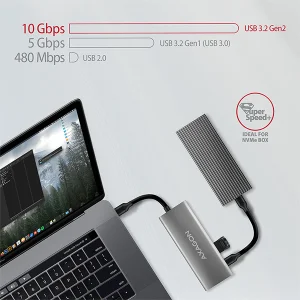 AXAGON HMC-5G2 USB hub, HDMI 4K/60, USB-C PD 100W - obrázek 7