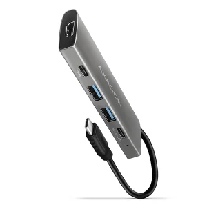 AXAGON HMC-5G2 USB hub, HDMI 4K/60, USB-C PD 100W