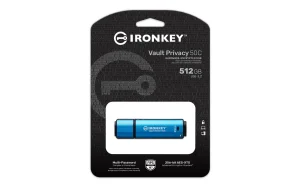 Kingston Ironkey Vault Privacy 50C/512GB/USB 3.2/USB-C/Modrá - obrázek 2