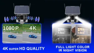 Solární kamera Viking PRIME WiFi barevné noční vidění IP66 - obrázek 4