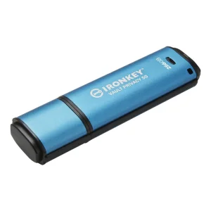 Kingston IronKey Vault Privacy 50/256GB/USB 3.2/USB-A/Modrá - obrázek 3