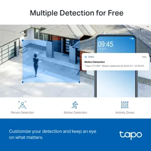 Tapo C510W venkovní bezpečnostní kamera, Pan/Tilt, Wi-Fi - obrázek 5