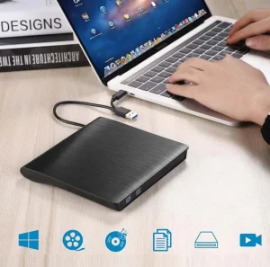 Externí DVD vypalovačka C-tech DVD-USB-AC, USB 2.0, USB A/Type C - obrázek 2