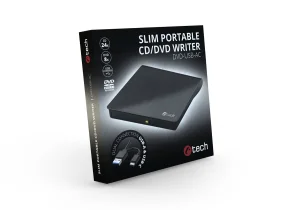 Externí DVD vypalovačka C-tech DVD-USB-AC, USB 2.0, USB A/Type C - obrázek 3