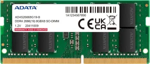 Adata/SO-DIMM DDR4/8GB/2666MHz/CL19/1x8GB