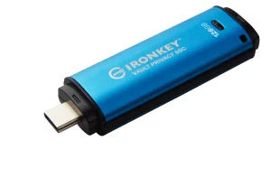 Kingston Ironkey Vault Privacy 50C/128GB/USB 3.2/USB-C/Modrá - obrázek 3