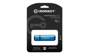 Kingston Ironkey Vault Privacy 50C/16GB/USB 3.2/USB-C/Modrá - obrázek 2