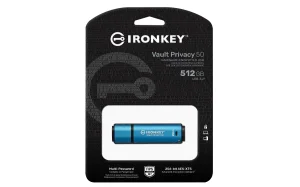 Kingston Ironkey Vault Privacy 50/512GB/USB 3.2/USB-A/Modrá - obrázek 3