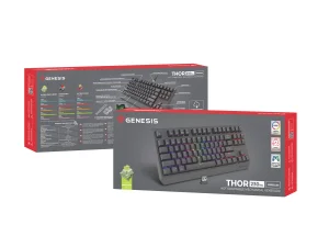 GENESIS herní klávesnice THOR 230/TKL/RGB/Outemu Silent Lemon/Bezdrátová USB + Bluetooth/US layout/Č - obrázek 2