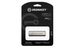 Kingston IronKey Locker+ 50/256GB/USB 3.1/USB-A/Stříbrná - obrázek 2