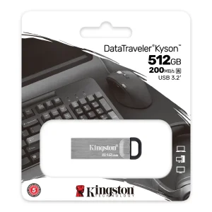 Kingston DataTraveler Kyson/512GB/USB 3.2/USB-A/Stříbrná - obrázek 2