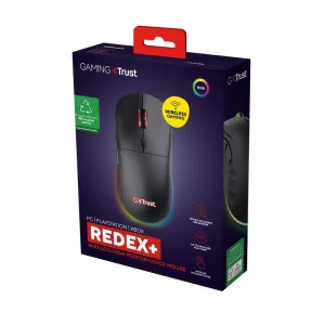 Trust GXT 927 REDEX+/Herní/Laserová/Pro praváky/25 600 DPI/Drátová+bezdrátová/Černá - obrázek 4