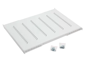 19" police A1 s perforací 750mm, max.40kg šedá