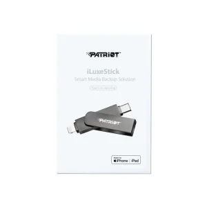 Patriot iLuxe Stick C MFi/128GB/USB 3.2/Lightning + USB-C/Černá - obrázek 2