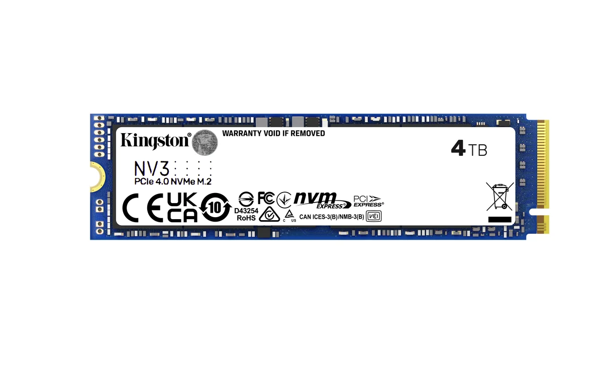 Kingston NV3/4TB/SSD/0/SAS/M.2 NVMe/5R