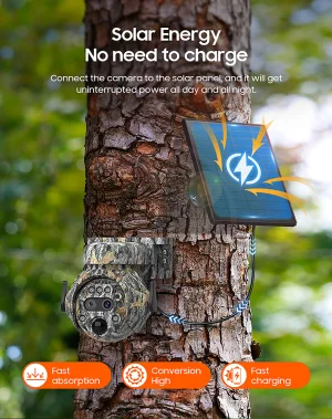 Solární kamera Viking HDs04 4G šedá/2304x1296/PIR detekce/pohybový senzor/7800mAh - obrázek 9