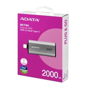 ADATA SC750/2TB/SSD/Externí/Šedá/5R - obrázek 3