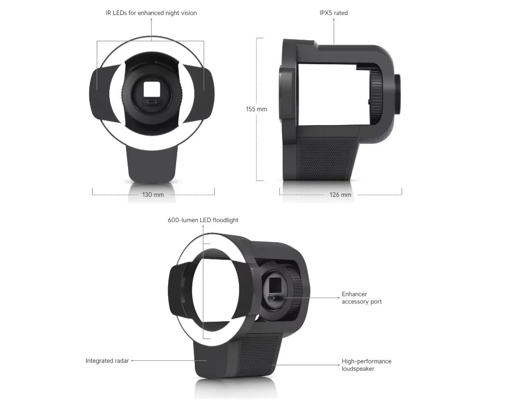 Ubiquiti UACC-Pro-Bullet-Enhancer-B, Pro Bullet Enhancer, černá