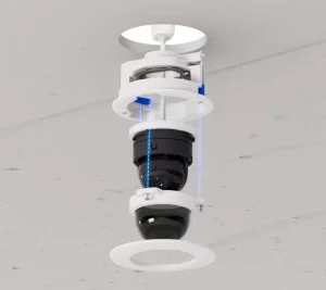 Ubiquiti UACC-G5-Dome-Ultra-FM-SB-W - G5 Dome Ultra Flush Mount, Zápustný držák, kouřové sklo - obrázek 6