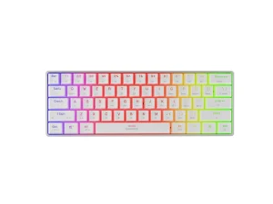 Genesis herní klávesnice THOR 660 G2/Gateron Red/USB+BT/US layout/Bílá - obrázek 4